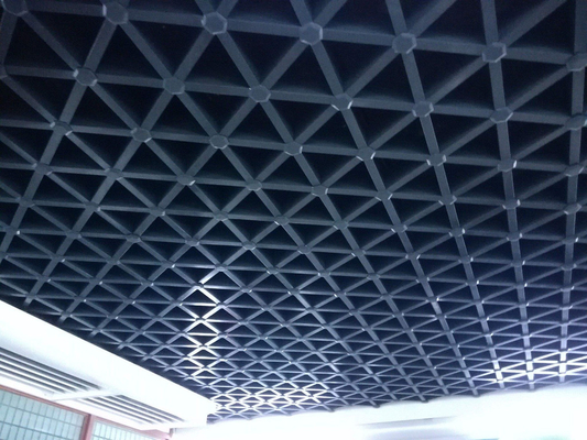 Het driehoekige Open van het het Plafondtegels Geperforeerde Aluminium van het Celmetaal Plafond van het het Metaaltraliewerk