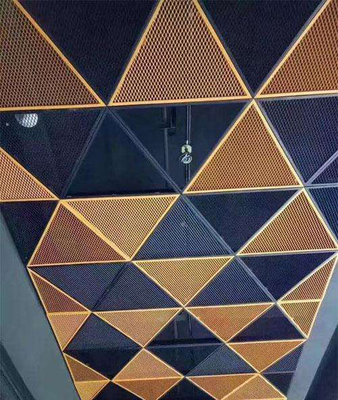 1mm het Driehoekige Geperforeerde Aluminium ISO9001 van het Metaalplafond Tegels