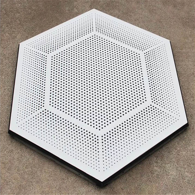 462x462x462x462x462x462 de geperforeerde Tegel van het het Plafond Hexagonale Plafond van het Aluminiummetaal