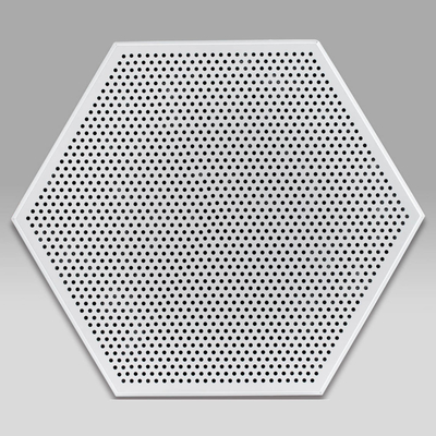 1100 van het het Plafond Hexagon Plafond van het Aluminiummetaal Comités 404mm Klem binnen