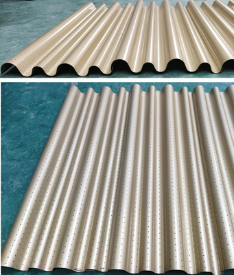 Aluminium Golf de Comités van het Metaalplafond Met een laag bedekt Polyesterpoeder