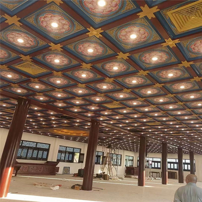 Van het het Aluminiumplafond van de hitteoverdracht het Vierkante Decoratieve Dak van de de Tegels900*900 Tempel