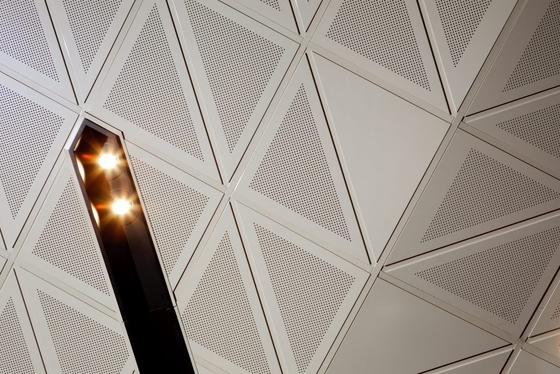 1000x1000x1000mm Driehoekige Klem in Plafond voor Metro Post