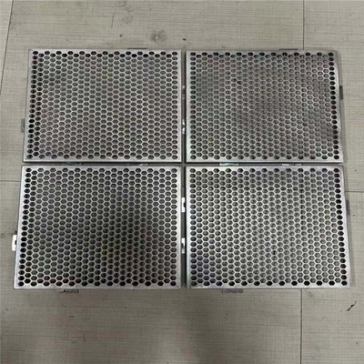 600X600mm Hexagonaal Geperforeerd het Aluminiumcomité van de Metaalvoorgevel voor de Bekledingsbouw