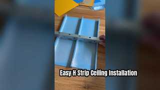 Videoscript voor H-strip plafondinstallatie