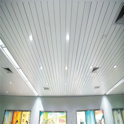 Aluminium metalen plafonds Aluminium geperforeerde plafondpanelen met G-strook