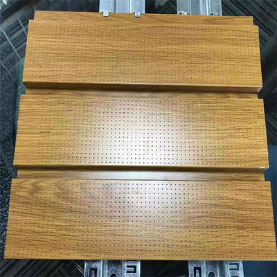 Aluminium metalen plafonds Aluminium geperforeerde plafondpanelen met G-strook
