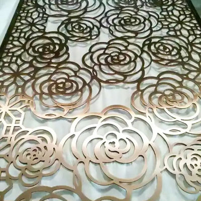 Gepersonaliseerd patroon laser gesneden paneel Metalen PVDF geperforeerd wandpaneel