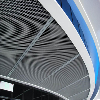 Aluminium Gelast Mesh Ceiling Panel 3mm dik Waterdichte Lichtgewicht