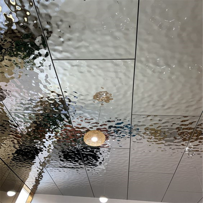 Van het Plafondtegels van de waterrimpeling Roestvrije de Muurbekleding Decoratieve 0.4mm