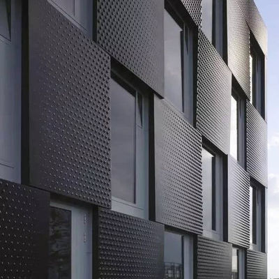 Op maat gemaakt aluminiumpaneel Buitenste geperforeerde gevelpanelen PVDF aluminium panelen voor gevel