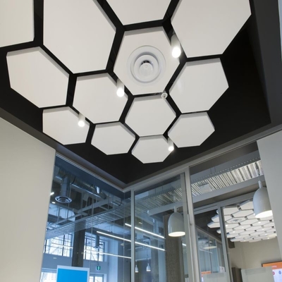 Manier Geperforeerde de Tegels Geluiddichte Klantgericht van het Aluminium Hexagon Plafond