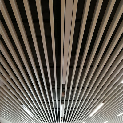 50x100mm Aan het plafond opgehangen U-vormig Akoestisch het Plafondsysteem van het Aluminiummetaal