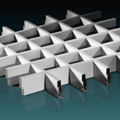 250mm Eenvoudige Installatie Raster Aluminium Plafondtegels