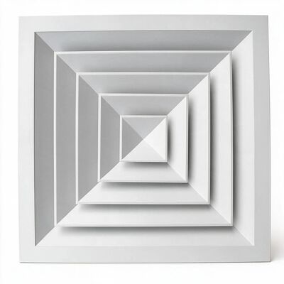 Vierkant Aluminium 1100 Vuurvaste de Verspreider van de Plafondlucht bakt Gebeëindigde Oppervlakte