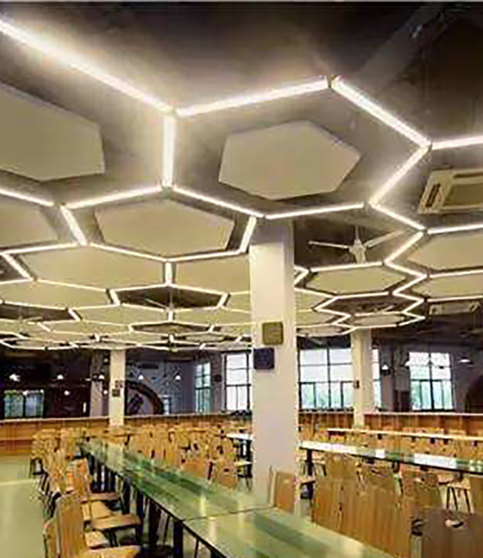 waterdicht Plafond 404x404x404x404x404x404mm van het Aluminiummetaal Mooie Vorm van Hexagon Hoekplaatplaat