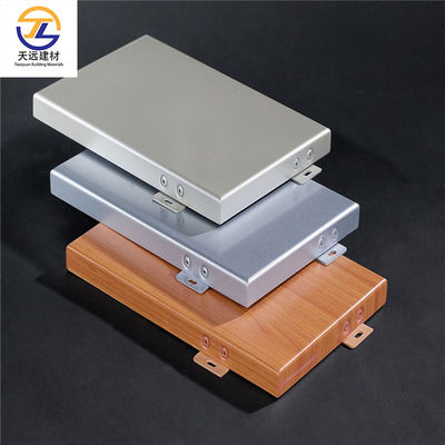 Pvdf coating Aluminium kast Buiten metalen wandbekleding 2,0 mm 2,5 mm 3,0 mm