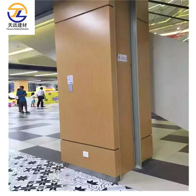 Waterdicht aluminium kubus wand decoratie OEM aluminium composiet paneel Hout afwerking